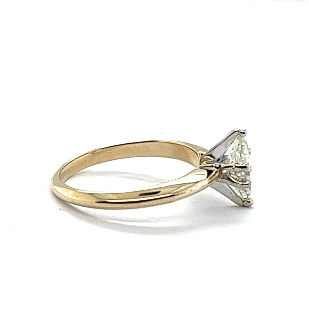 14k Marquise .75ct Diamond Ring