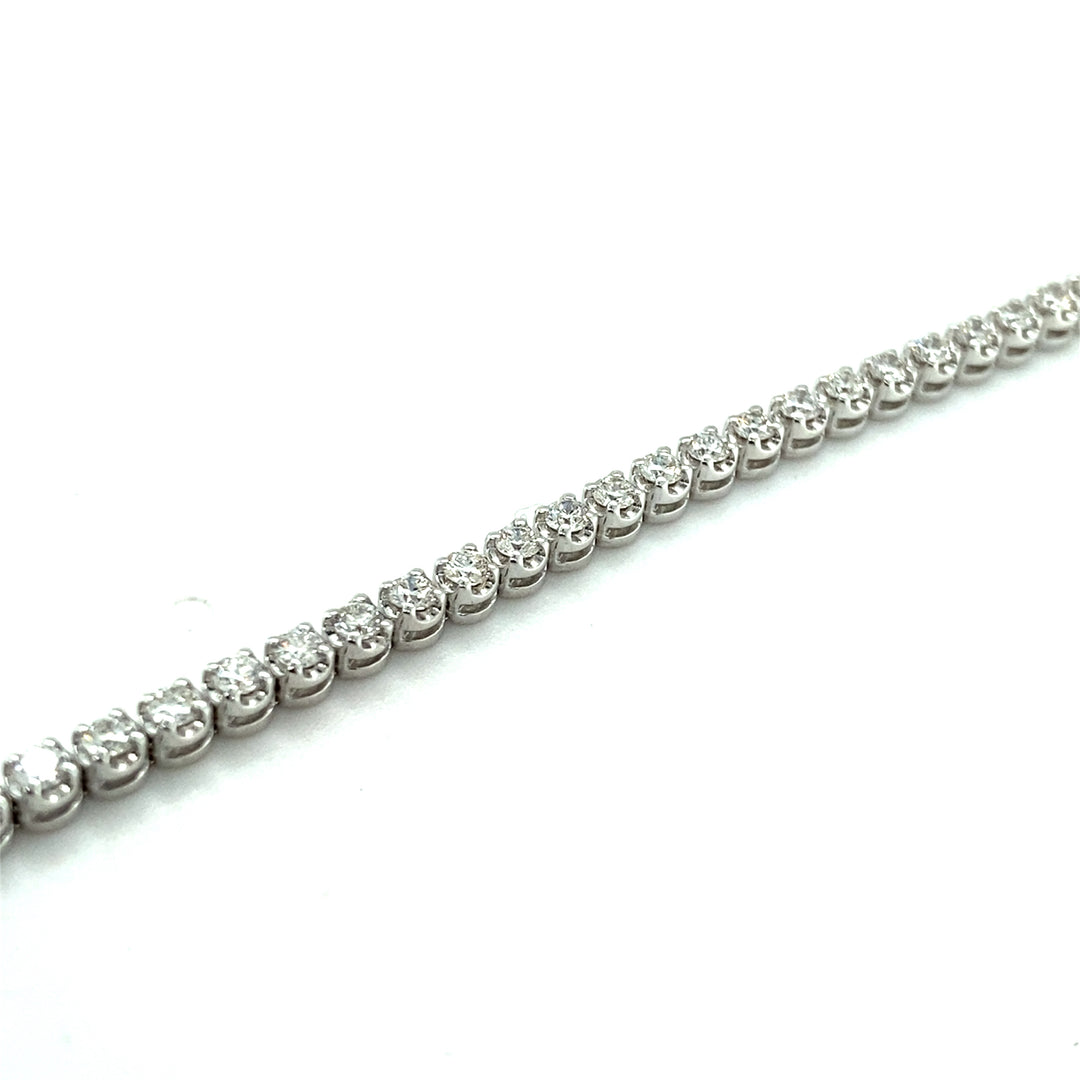 14k White Gold Diamond Tennis Bracelet 2.38 Ct. 7 inch