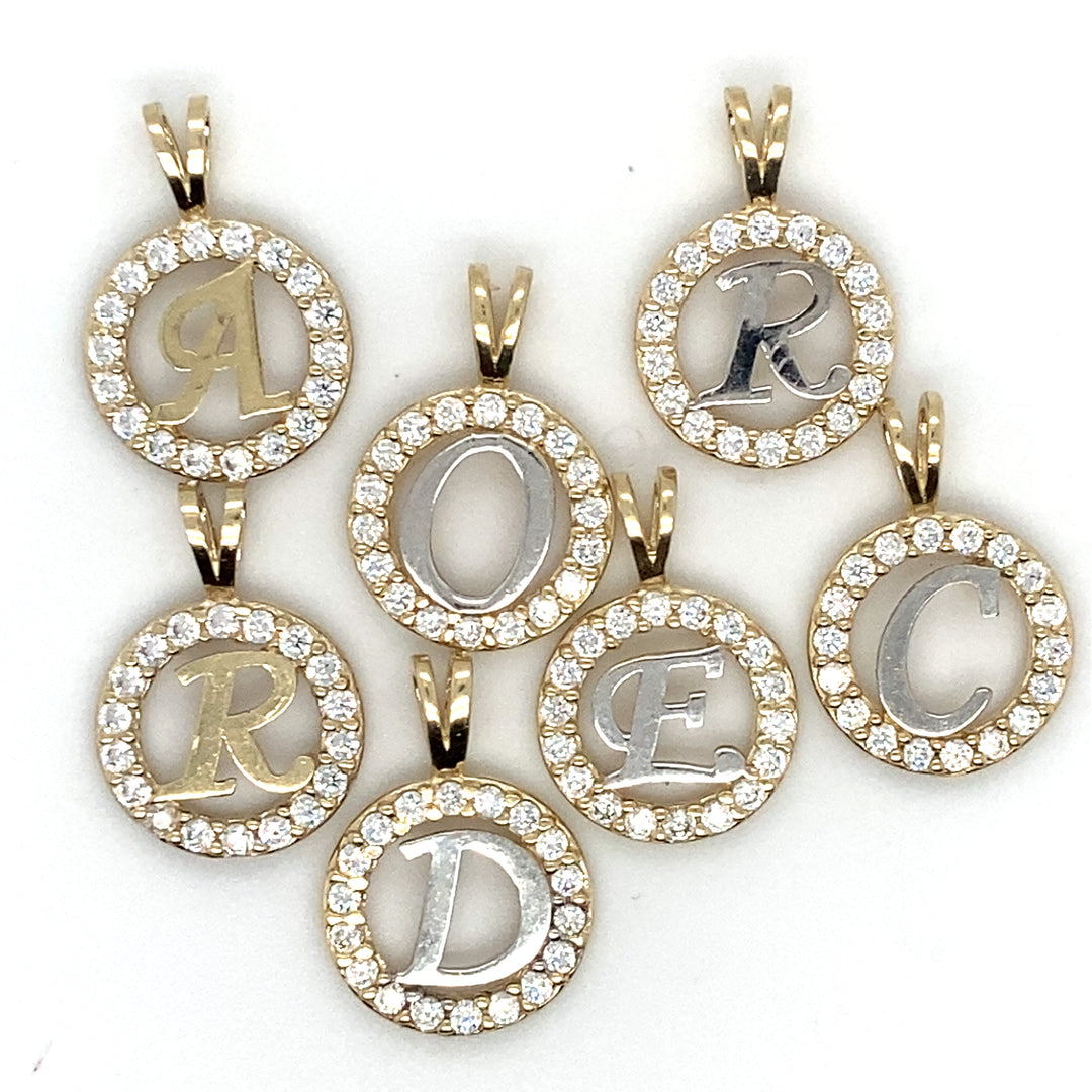 10kt Initial Charm-LumbeeJewelry.com