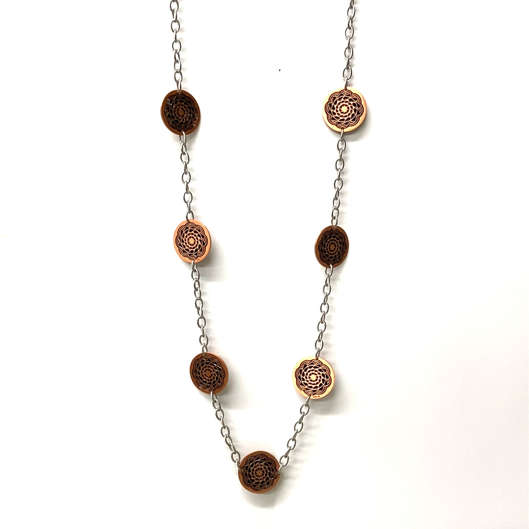 Copper signature necklace