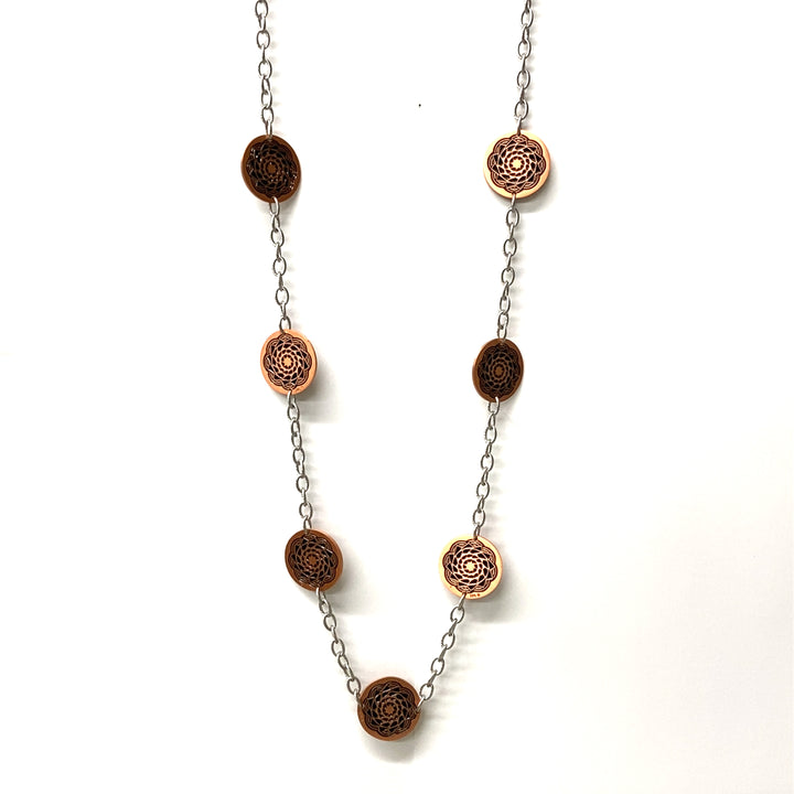 Copper signature necklace