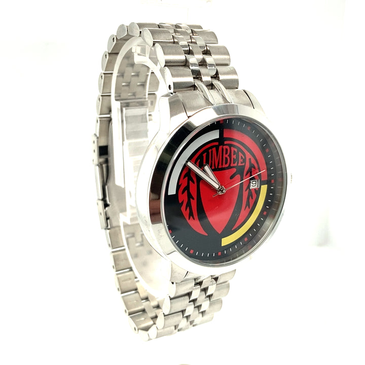 Lumbee Legacy Watch Mens Tribal - Stainless -Silver Tone