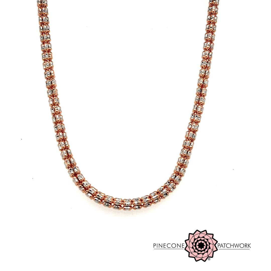 10kt Rose Gold Ice Necklace/Chain 3mm