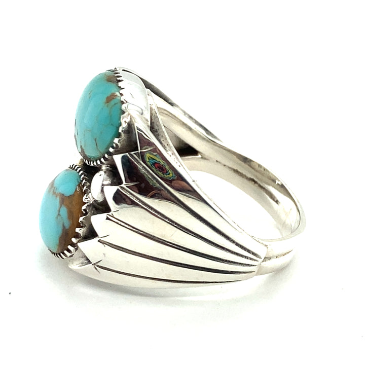 Turquoise Gents/Mens  Ring Sterling