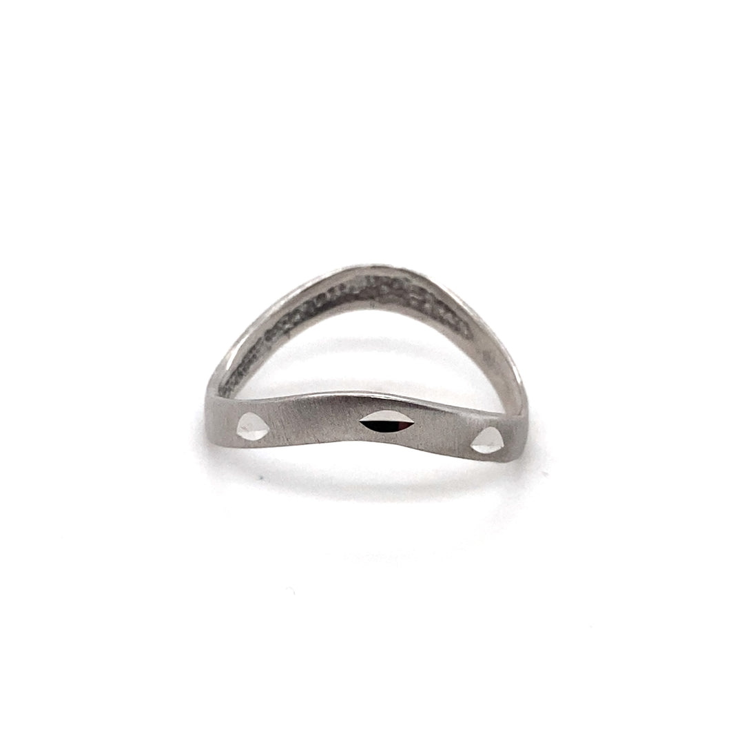 10k White Gold DC Thumb Ring-LumbeeJewelry.com