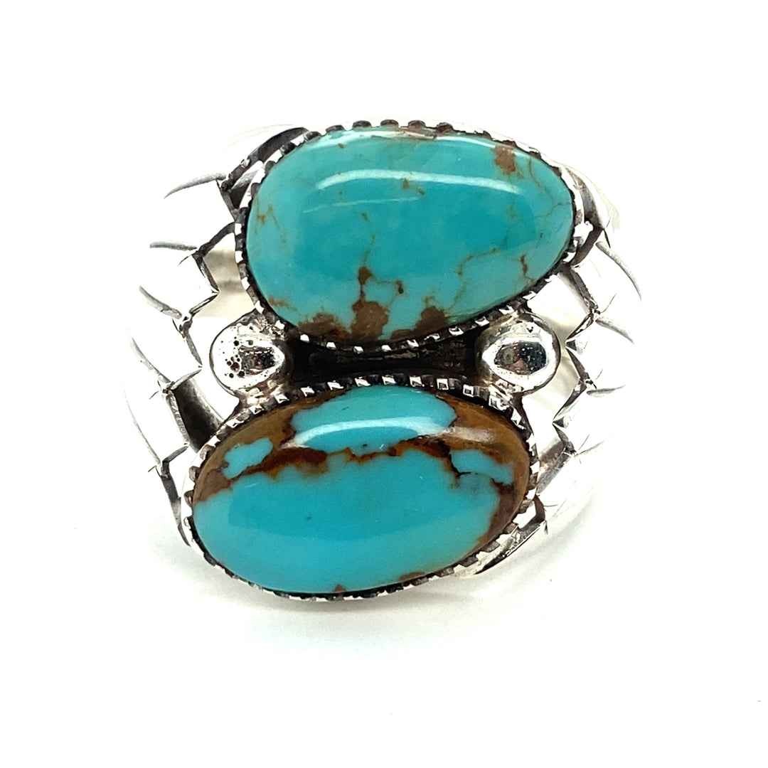 Turquoise Gents/Mens  Ring Sterling