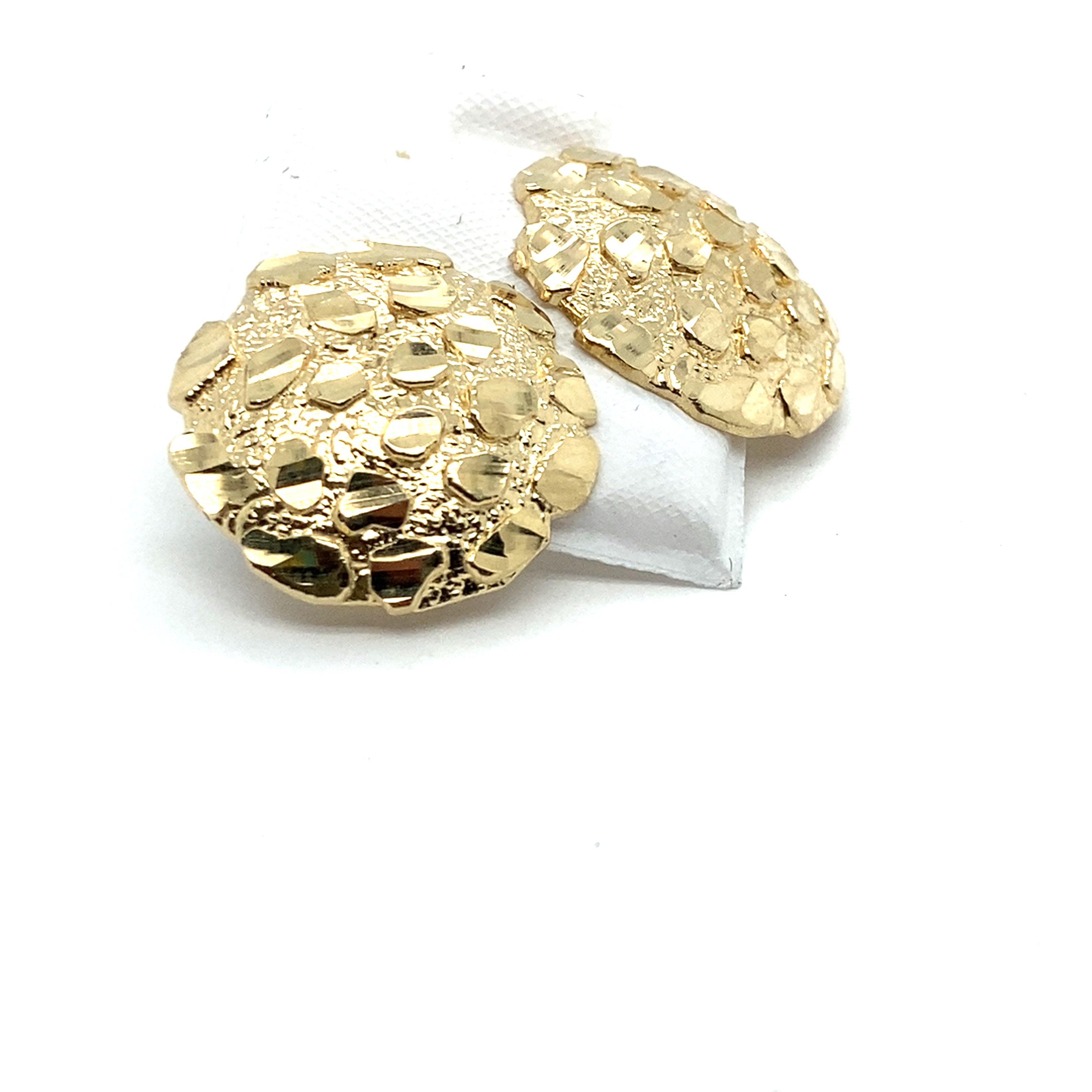 10K sold Gold Nugget Earrings