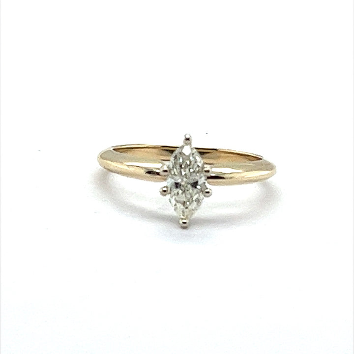 14k Marquise .75ct Diamond Ring