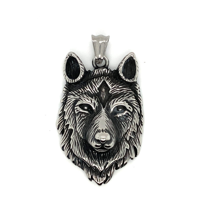 Stainless Wolf Pendant