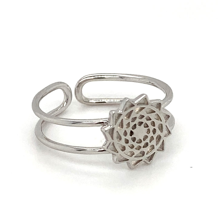 Toe Ring Pinecone Patchwork Sterling-LumbeeJewelry.com