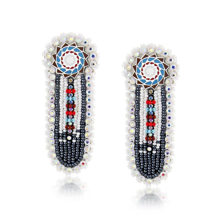 Hand Beaded Earrings Earth Wind Fire