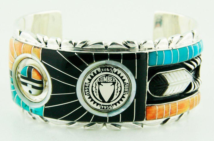 Custom Cuff Inlay Bracelet Sterling-LumbeeJewelry.com