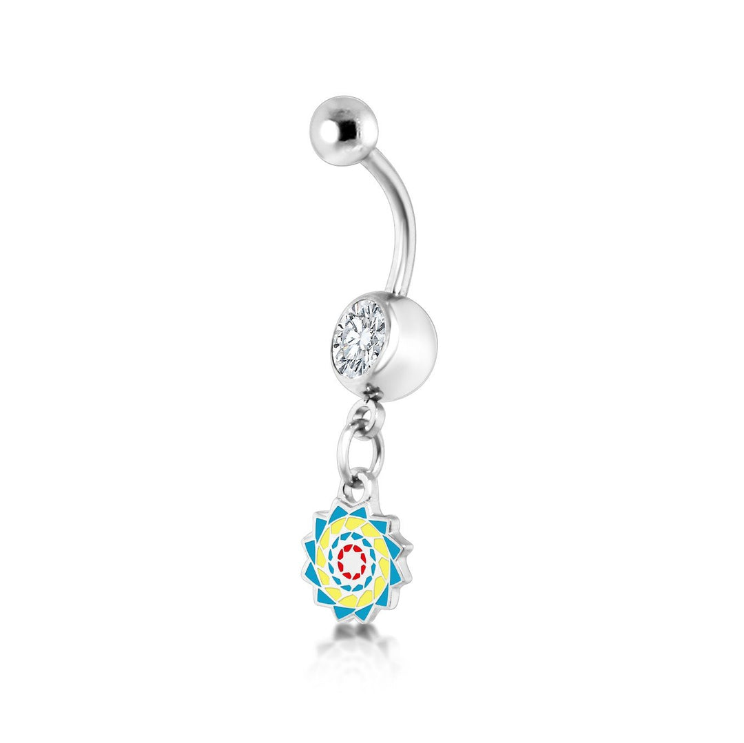 Pinecone Patchwork Belly Ring (Multi)-LumbeeJewelry.com