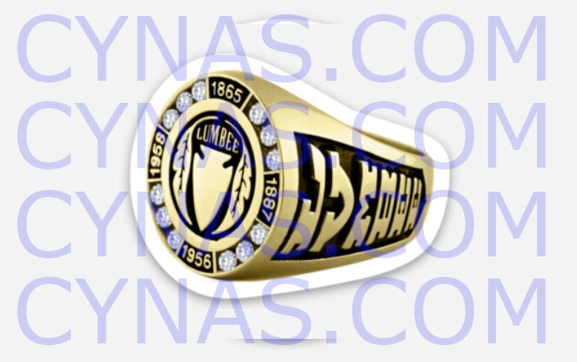 Sticker Lumbee Ring Gold Small