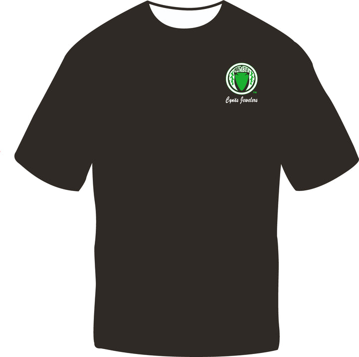 Unisex crewneck Black/Lime Green Lumbee T-Shirt-LumbeeJewelry.com