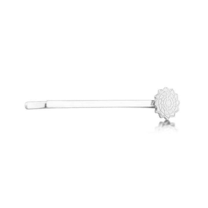 Pinecone Patchwork Hairpin (Silver)