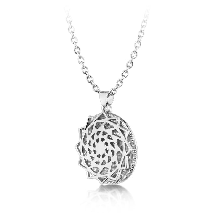 Pinecone Patchwork Floating Pave Pendant