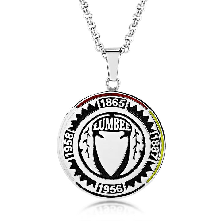 Lumbee Coin Pendant Tribal  30mm/Includes Necklace-LumbeeJewelry.com