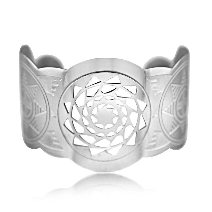 Southeastern Woodlands Cuff Bracelet Stainless-LumbeeJewelry.com