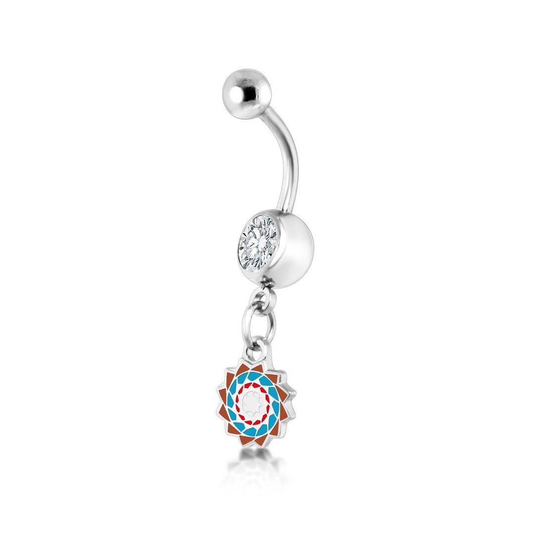 Pinecone Patchwork Belly Ring (Earth/Wind/Fire)-LumbeeJewelry.com