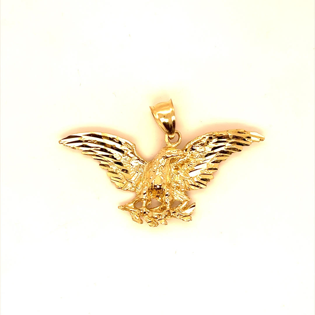 10k Eagle Charm pendant