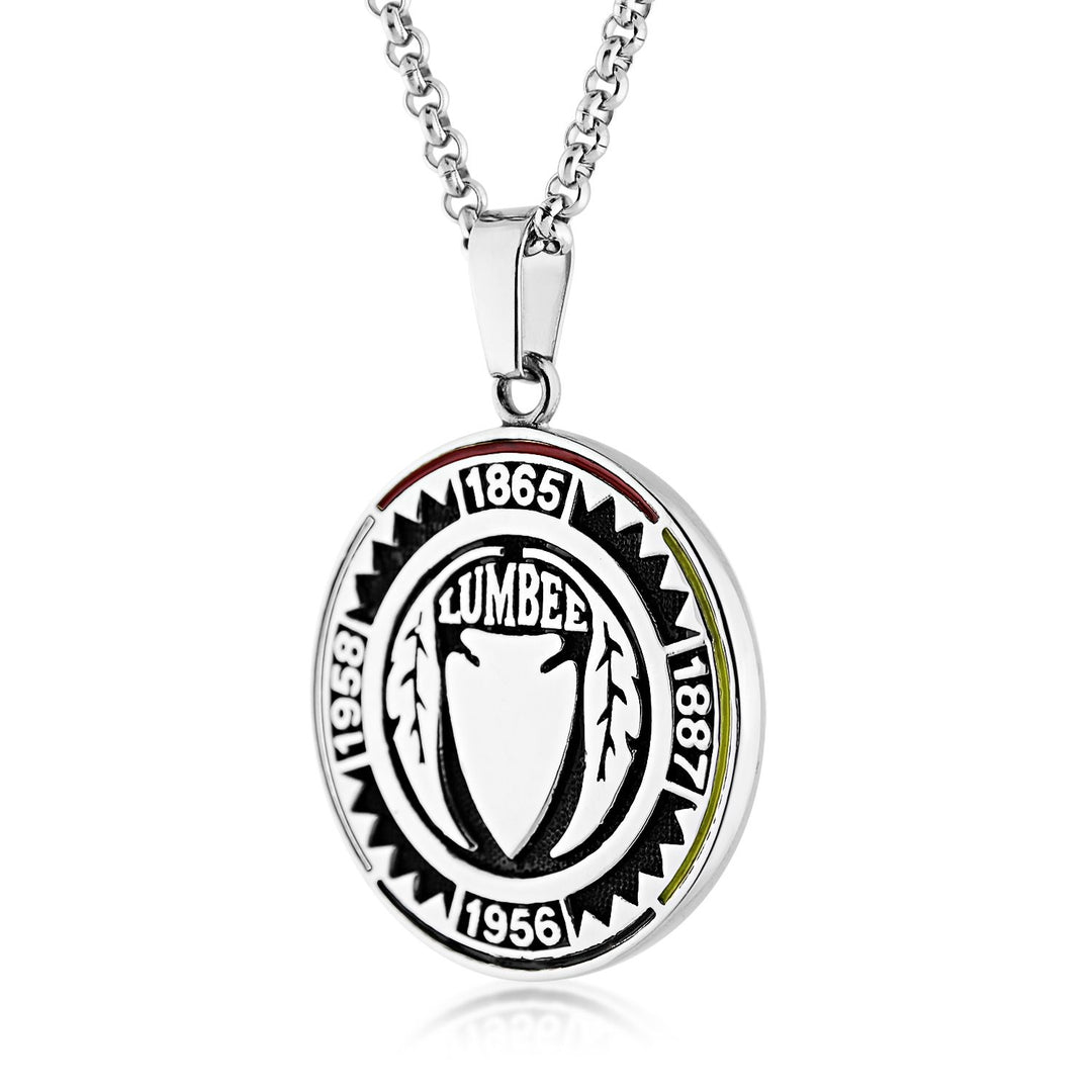 Lumbee Coin Pendant Tribal  30mm/Includes Necklace-LumbeeJewelry.com